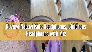 Review Nabevi Kids Headphones, Childrens Headphones with Microphone, 85dB/94dB Volume Limit, HD Soun