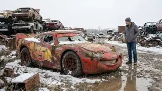 ASMR Car Restoration | LightningMcQueen (Back to Life) Full Rebuild From Forgotten Racer