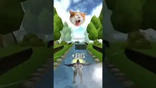 Flying gorilla ad girl