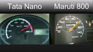 Tata Nano vs Maruti 800 0-100 Speed test