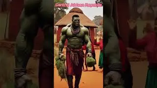 🌍 Hulk in the Heart of Africa! 🏡🔥 Walking Through a Village in CAR  #centralafricanrepublic #hulk