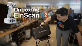 แกะกล่อง Einscan H2 3D Scanner สแกนเก็บสี ได้สวยสมจริง คมชัด Full Color