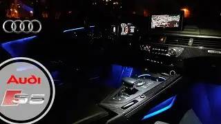 Audi Interior Lighting - 2017 A5/S5 Ambient Lighting - Lighting Plus Package at Night