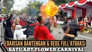 BARISAN BANTENGAN DAN REOG  BATU ART FLOWER CARNIVAL | KARNAVAL KOTA BATU 2022