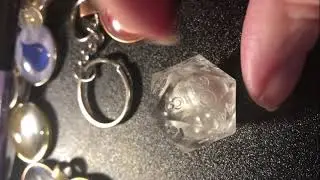 Dice Casting- Free swirling glitter center