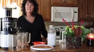 Hurom HZ Slow Juicer; How to Make Almond Nut Milk