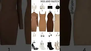 which brown/beige dress you choose? #ootd #fashion #outfit #trendingshorts #trending  #fitideas