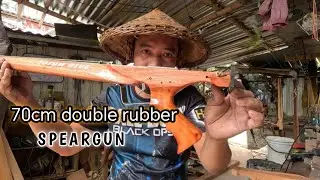 70cm double rubber speargun update.