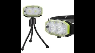 Mini LED Headlamp with Motion Sensor Portable Work Light Waterproof USB Type-C Outdoor Tool Hiking