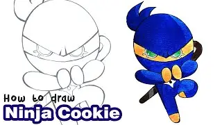 How to draw Ninja Cookie | Cookie Run Kingdom