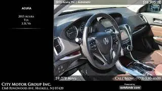 Used 2015 Acura Tlx | City Motor Group Inc., Haskell, NJ