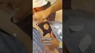 Bandagem funcional el&aacute;stica e r&iacute;gida. #bandagemrigida #kinesiotape #fisioterapia #bandagemelastica