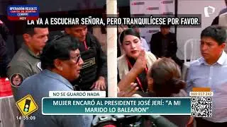 Mujer encara a Jos&eacute; Jer&iacute; por salud de su esposo baleado por extorsionadores: &ldquo;No puede trabajar&rdquo;