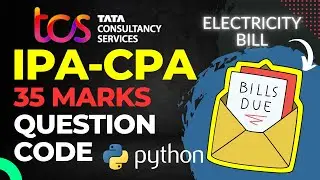 (Hindi) - TCS Xplore iPA CPA Python 35 Marks Question: Step-by-Step Solution #20