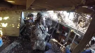 Inside the Duck Commander Blind | Duck Hunting in Louisiana December 2015