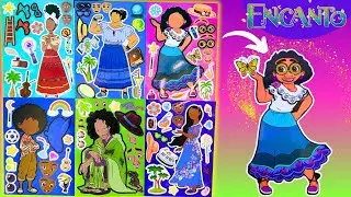 Disney ENCANTO Movie DIY Make a Face Stickers Activity with Mirabel, Isabela, Bruno