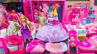 22 Minutes Satisfying With Unboxing Barbie Princess Bed & Make Up Playset Collection Toys Review
