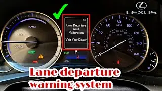 Система предупреждения о выезде с полосы движения Lexus. Объяснение и местоположение