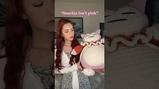 Snorlax isn&rsquo;t pink????? #crochet #crochetpokemon #crochetplushie