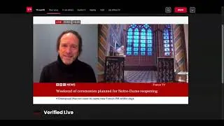 BBC News - Notre-Dame reopens after fire - Interview with Brian FG Katz