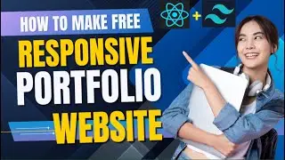 Create a Stunning Responsive Portfolio Website using React + Tailwind | Portfolio website in React