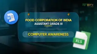 COMPUTER AWARENESS | FCI ASSISTANT GRADE 3 (TECHNICAL) EXAM
