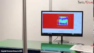 Terahertz imaging of 'green' ceramic tile