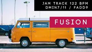 Fusion - Yellow Van - Guitar Jam Track Dm9/11 / Fadd9