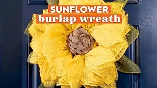Easy DIY Sunflower Burlap Wreath Tutorial | Basics | Better Homes & Gardens