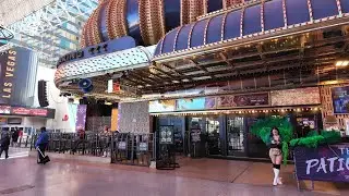 Случайная дневная прогулка по Fremont Street Experience в формате 4K в январе 2026 года &mdash; артисты...