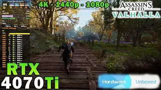 Assassins Creed Valhalla | RTX 4070 Ti | R7 5800X3D | 4K - 1440p - 1080p | Ultra High & HUB Settings