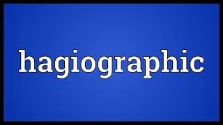 Hagiographic Meaning