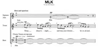 MLK (U2, arr. Bob Chilcott) Score Video