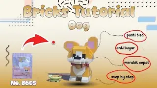 HOW TO MAKE A MINI LEGO BRICKS NANO BLOCK LOZ ANIMAL SERIES NO. 8605 DOG