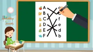 English alphabet upper case and lower case matching worksheet #golubabykidtv #worksheetforkids