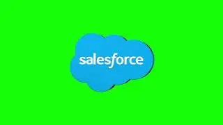 Salesforce Logo Icon Revolving 3D Animation Loop on Green Screen | 4K | FREE TO USE