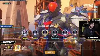 MOUFFIN SIGMA GOD! 40 ELIMS! [ OVERWATCH SEASON 19 TOP 500 ]