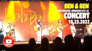 Ben & Ben - &ldquo;Maybe The Night&rdquo; @ Fox Theater , Redwood City, CA - 10.23.2022