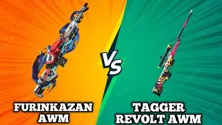 FURINKAZAN AWM VS TAGGER REVOLT AWM DAMAGE TEST VIDEO GARENA FREE FIRE#shorts #freefire
