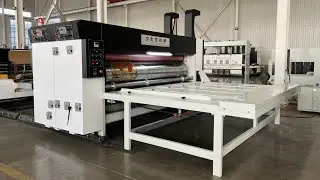 Chain feeding printing slotting rotary die cutting machine/carton box printer slotter die cutter