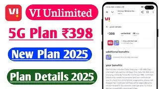 VI Unlimited Recharge Plans Rs 398 All Details | Vi ₹398 recharge plans 2025