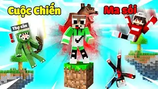 Minecraft Thử Thách: Noob Team SINH TỒN CHẾ ĐỘ MA SÓI 1000 LEVEL?