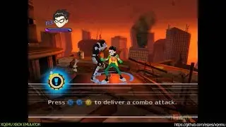 XQEMU Xbox Emulator - Teen Titans Ingame - realtime! (1d968aa)