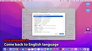 How to change mac language back to english