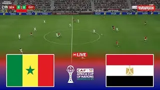 🔴LIVE : Senegal vs Egypt - Africa Cup of Nations 2025 CAF Semi-Final | Pes 21 Simulation Gameplay