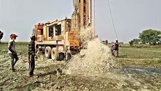 Borewell Drilling Dangerous Water Pressure of Underground Water during Borewell Digging in my land