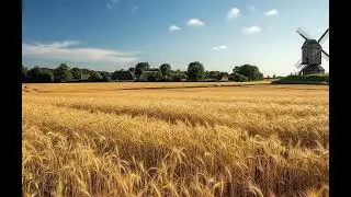 Medieval Wheat Fields at Harvest | Wind in the Fields & Gentle Folk Music