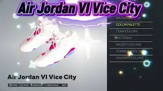 NBA 2K26 Shoe creator: How to make Air Jordan VI “Vice City” 