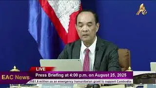 Watch EAC News Live:  Press Briefing at 4:00 p.m. on August 25, 2025