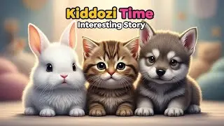 Ai Cartoon Rabbit Cat and Wolf story Movie 